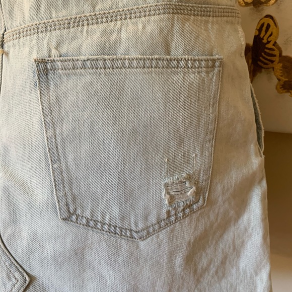 Free People Side Car Mini Skirt jean denim size 28 inches - Picture 12 of 16